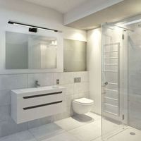 Kinkiet LAMPA ścienna SHINE ML5570 Milagro metalowa OPRAWA łazienkowa LED 12W 4000K galeryjka nad lustro IP44 czarna