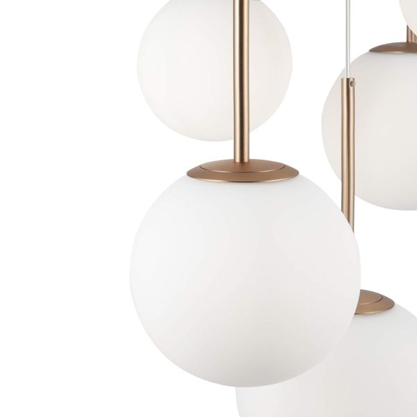 Wisząca lampa Basic Form MOD321PL-05G pięciopunktowa biała zdjęcie 5