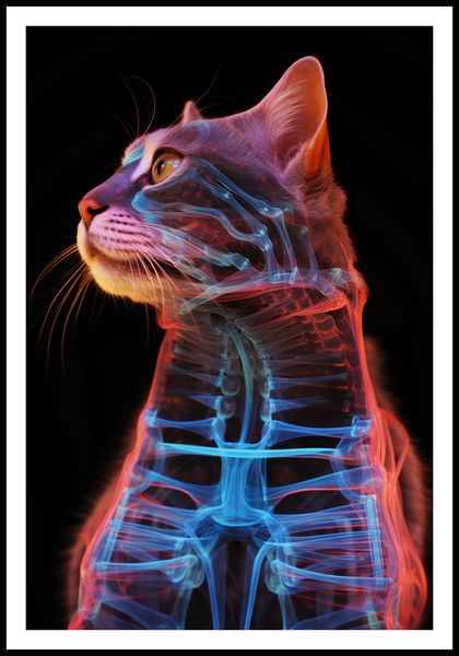 Plakat 61x90,5cm Anatomia Kota zdjęcie 3