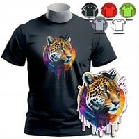 KOSZULKA T-SHIRT MĘSKI WZORY DO WYBORU - TYGRYS TIGER PUMA ZWIERZE - XXL