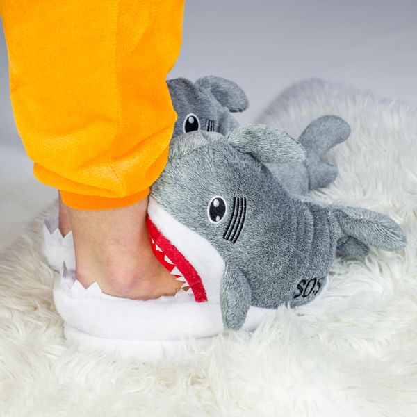 Kapcie rekiny kigurumi onesie pluszowe ciepłe miękkie zdjęcie 2