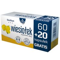 Wiesiołek 60+20 kaps SKÓRA WŁOSY PAZNOKCIE
