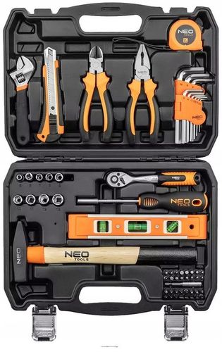 ZESTAW NARZĘDZI KLUCZE IMBUSY NASADKI BITY TORX MŁOTEK SZCZYPCE NEO TOOLS na Arena.pl