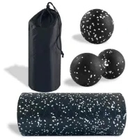 Walek do masazu plecow roler gładki fitness Zestaw