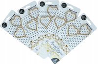 ZŁOTE SERCA ZIMNE OGNIE 10 szt ŚLUB WALENTYNKI