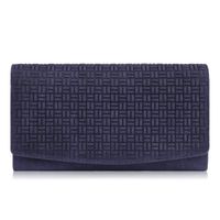 portfel damski skórzany w stylu vintage duży granatowy paolo peruzzi