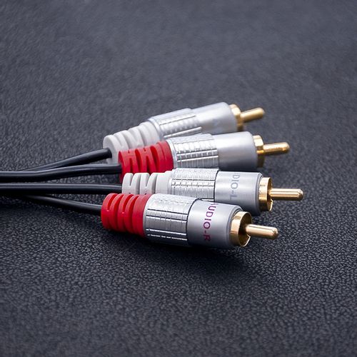 Qoltec Kabel 2x RCA męski / 2x RCA męski | 2m | Czarny na Arena.pl