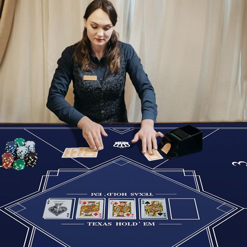 Mata pokerowa LaiEr 120×120 cm Texas Hold'em gumowa do stołów na Arena.pl