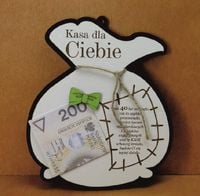 urodzinowy worek kasa dla ciebie "40"  /  20 x 17 cm.        p242w40