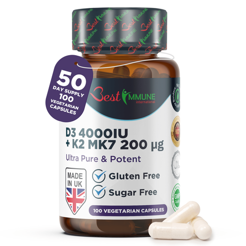 Witamina D3 4000IU K2 MK7 200mcg Max wsparcie systemu immunologicznego na Arena.pl