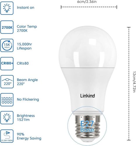 Żarówka LED E27 A60 LINKIND 6szt na Arena.pl