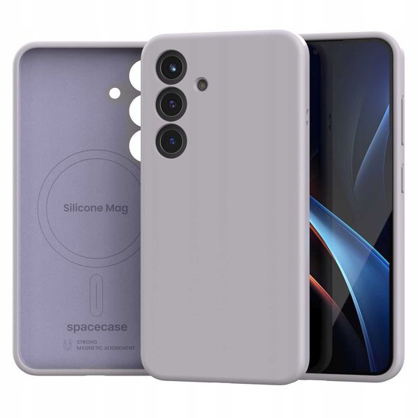 Spacecase Silicone Mag Galaxy S25 Light Purple zdjęcie 3