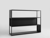 Regał HYLLER SIDE METAL 150x110 - czarny, meble skandynawskie