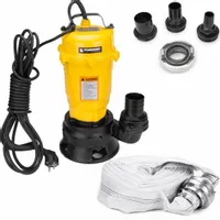 750W POMPA WODY CZYSTEJ SZAMBA BRUDNEJ ROZDRABNIACZEM ZATAPIALNA WĄŻ 20M