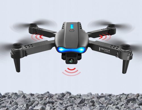 DRON e99 PRO 2x KAMERA 4K ZAWIS 200M UNIKANIE PRZESZKÓD WIFI TORBA PILOT na Arena.pl