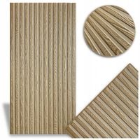 Panele Lamele Ścienne sufitowe Beżowe Złote Lamel 100x50cm 0,5m2 19-ZŁ