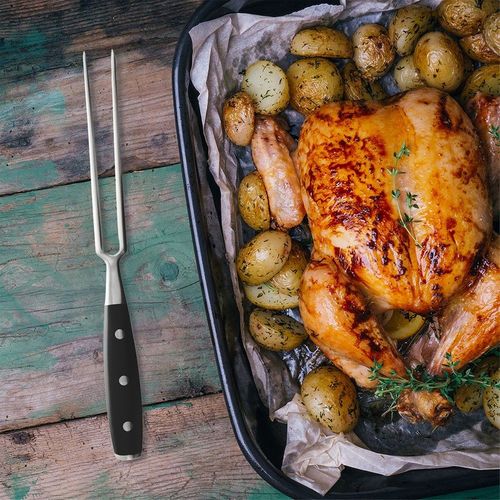 Widelec do mięsa stalowy MASTER 30 cm na Arena.pl