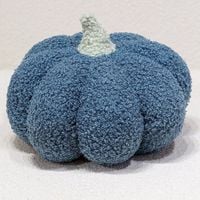 Poduszka pluszowa dynia żółta 10 cm 35 cm pillow niebieska