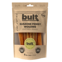 PRZYSMAK DLA PSA - NATURALNY GRYZAK SUSZONE PENISY WOŁOWE 3szt. x 12cm BULT