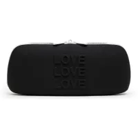 happy rabbit etui love zip bag medium black silikonowe 25,4cm
