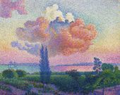 Plakat 50x40cm The Pink Cloud, Henri-Edmond Cross Vintage do Salonu