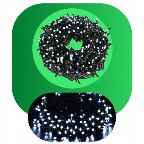 LAMPKI CHOINKOWE ŚWIATEŁKA 500led BIAŁE ZIMNE ~35 M WEWNĘTRZNE ZEWNĘTRZNE na Arena.pl