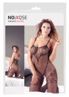 no:xqse kombinezon czarny z koronką, elastyczny s-l
