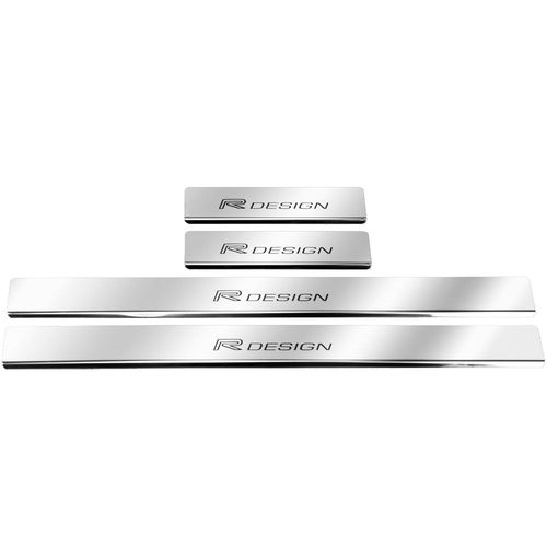 Listwa progowa VOLVO XC40  R DESIGN Stal nierdzewna 304 połysk z czarnymi na Arena.pl