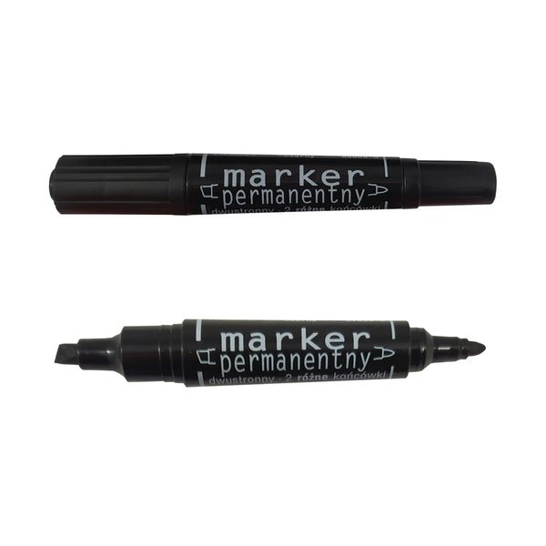 marker permanentny 89005 dwustronny czarny zdjęcie 1