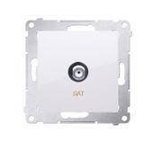 Simon54 Gniazdo SAT 1xF DASF1.01/11 biały