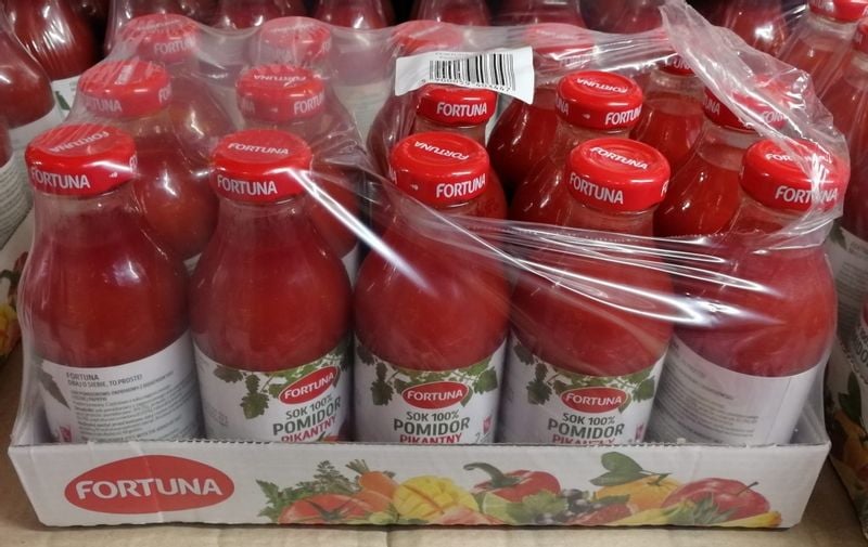 Fortuna Sok pomidorowy pikantny 100% 300ml - karton zdjęcie 1