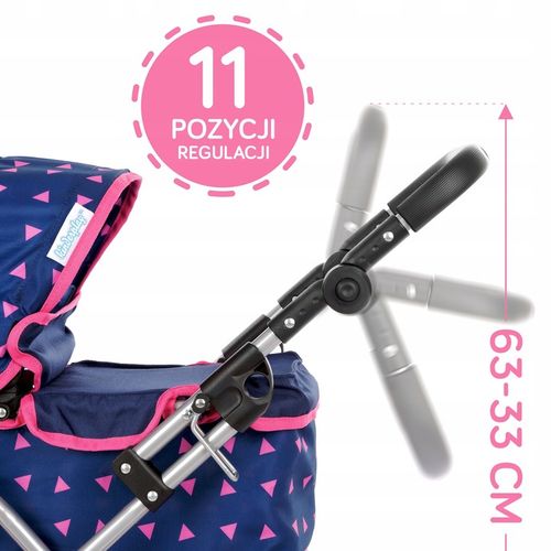 KINDERPLAY WÓZEK DLA LALEK GŁĘBOKI GONDOLA SKŁADANY TORBA + LALKA BOBAS na Arena.pl