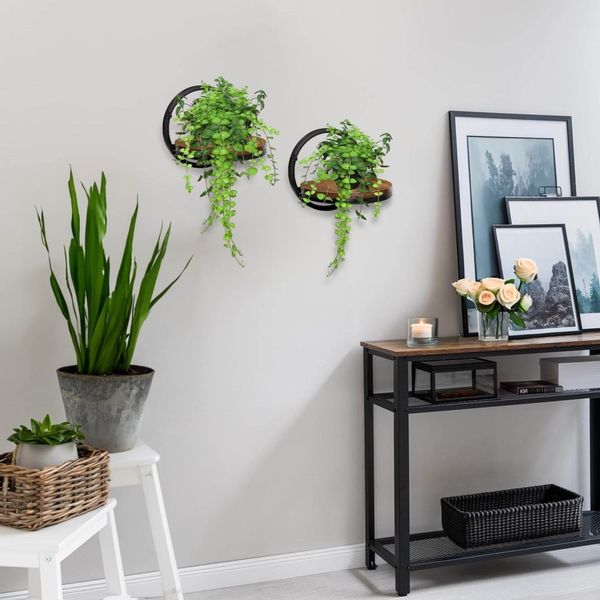 Kwietnik metalowy ścienny czarny Ebro Rustic loft zdjęcie 7