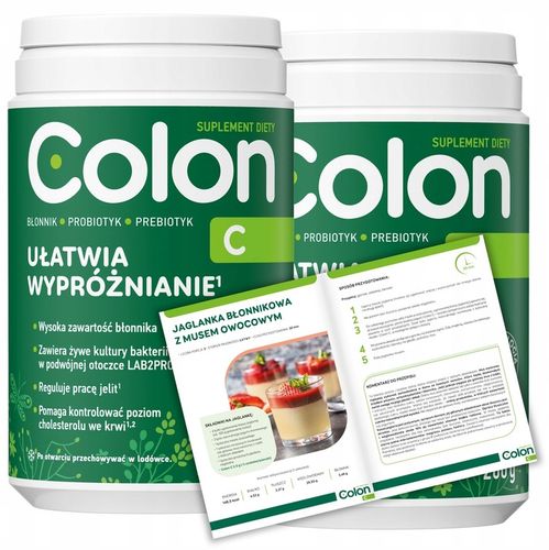 2x COLON C 200g Błonnik w proszku UŁATWIA WYPRÓŻNIANIE probiotyk na Arena.pl