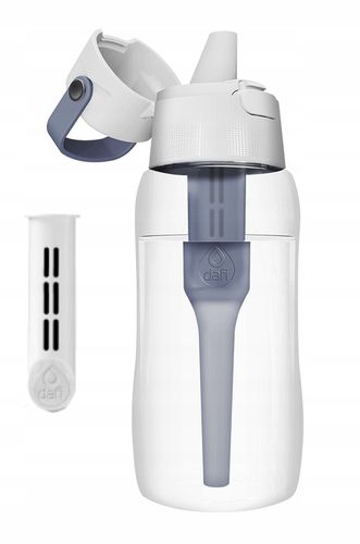 Butelka Bidon Dafi Solid 0,5 jeansowa zestaw ze szczoteczką do mycia na Arena.pl