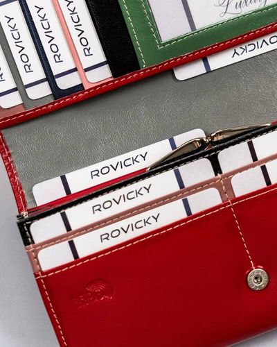 elegancki, podłużny portfel damski z klapą na zatrzask - cavaldi na Arena.pl