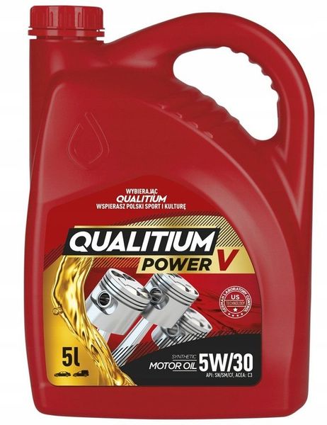 OLEJ 5W-30 POWER V 5L QUALITIUM zdjęcie 1