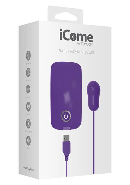 iCome ENERGY PACK / USB BULLET Jajeczko wibrujące zdjęcie 1