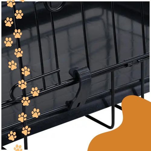 Klatka dla psa 77x57x48cm L kojec transporter dla średnich ras do 18 kg na Arena.pl