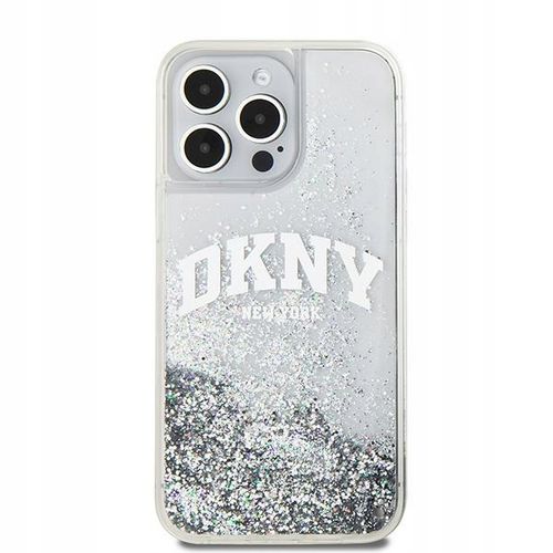 Etui do iPhone 15 Pro Max DKNY Liquid Glitter Case Cover Plecki Białe na Arena.pl