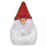 Bałwanek 30 LED 30 cm 3XAA IP20 zimna biel timer