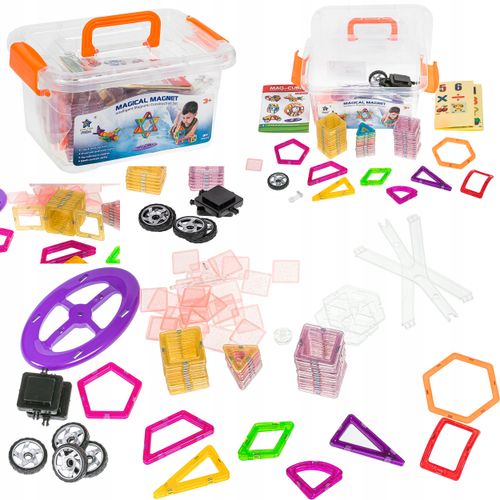 KLOCKI MAGNETYCZNE KUFEREK 112 EL. NR:6522 na Arena.pl