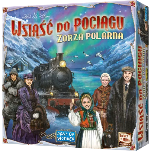 Prosta gra planszowa dla całej rodziny - Wsiąść do pociągu Zorza Polarna na Arena.pl