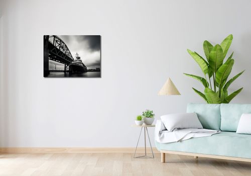 Obraz 70x50cm Statek przy Moście na Arena.pl