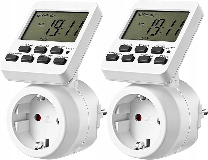 Cyfrowy programator czasowy, z 16 programami przełączania, odliczanie zdjęcie 1