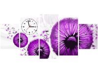 70CM 150CM ZEGAR 5 ELEM FIOLETOWE DMUCHAWCE DRUK OBRAZ