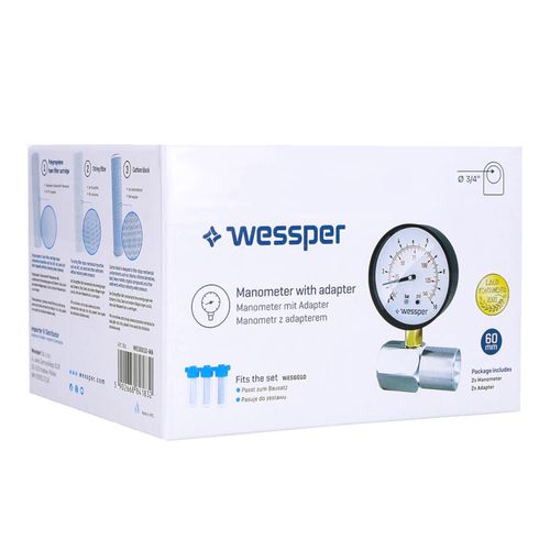 Wessper 2x Manometr i 2x adapter do filtrów wody 3/4" na Arena.pl
