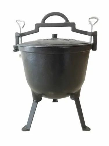 EMALIOWANY KOCIOŁEK 4L - gar garnek myśliwski żeliwny węgierski prażonki na Arena.pl