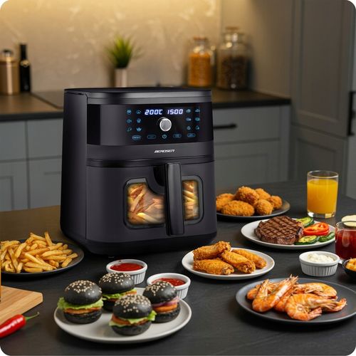 FRYTKOWNICA BEZTŁUSZCZOWA XL AIR FRYER DUŻA FRYTOWNICA 8L BERDSEN na Arena.pl