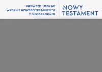 NOWY TESTAMENT z infografikami Skład dwułamowy tłoczenie srebrne